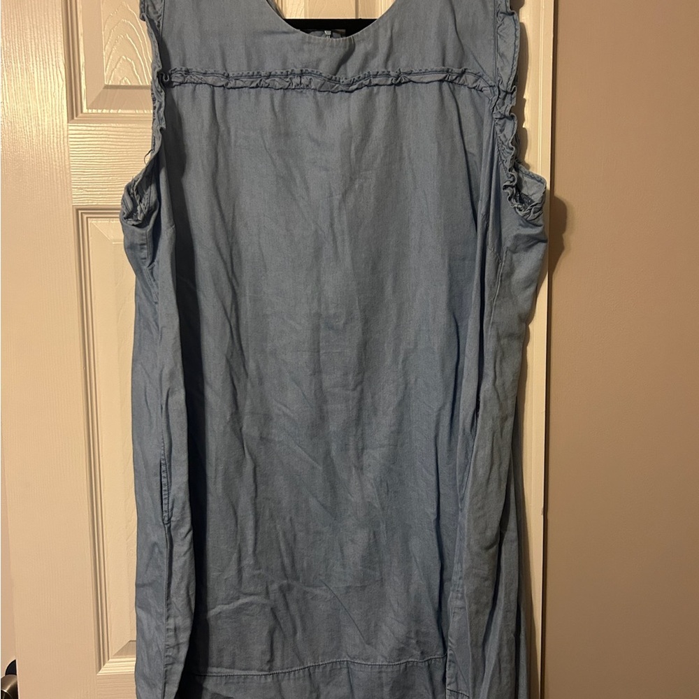Blue Sleeveless Sundress Mini